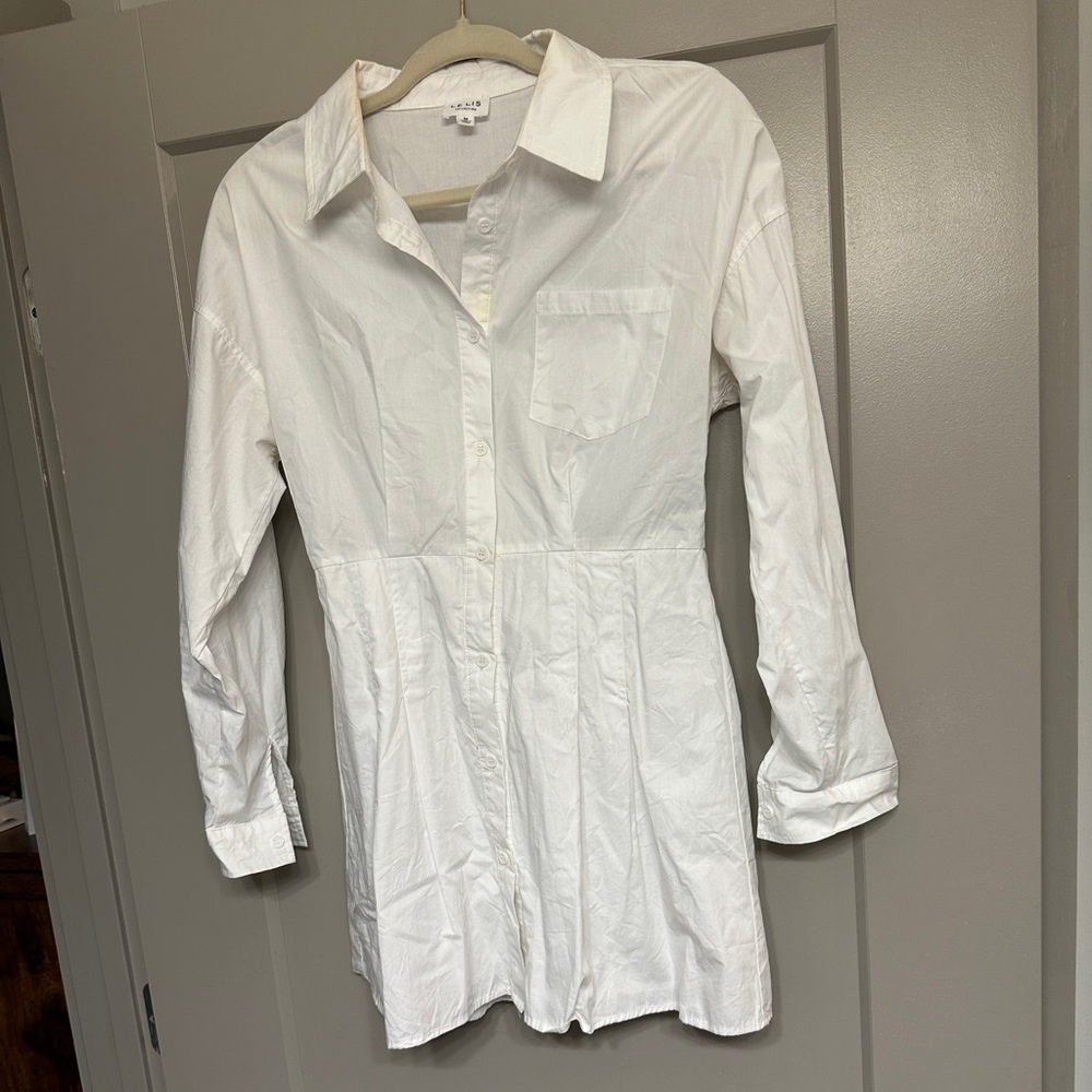 Le Lis White Long Sleeve Dress